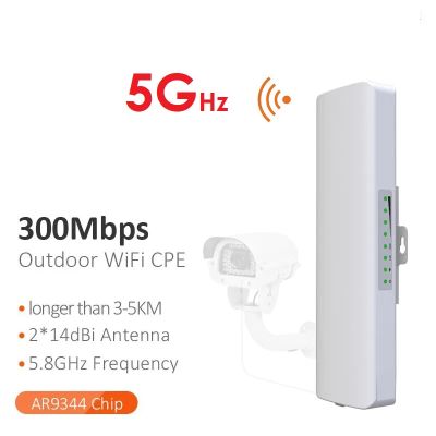 CPE Wireless 5GHz 2*14dBi Outdoor Point to Point CPE ตัวกระจายสัญญาณ เร้าเตอร์อินเตอร์เน็ต