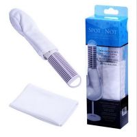 dries and polishes without leavins or lint Special glass brush set for wine glasses fiber cloth absorbs water