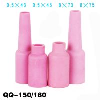 ร้อน MMVXCN-ร้อน QQ150/160 TIG เครื่องเชื่อมไฟฉายหัวฉีดแก๊สอลูมินาเซรามิคกระบอกน้ำทรงเลนส์ถ้วยเซรามิกหัวฉีดอลูมินา