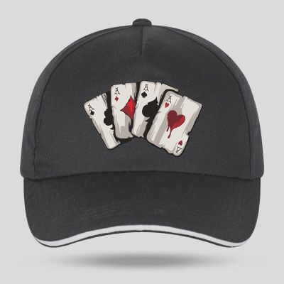 2023 New Fashion NEW LLSummer Hot sale Brand Poker Spades A Interesting Print Mens Baseball Caps Casual hip hop Cott，Contact the seller for personalized customization of the logo