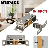 MTSPACE 5/10pcs Stainless Steel Catch Stopper for Cupboard Cabinet Kitchen Door Latch Hardware Stainless Steel Cabinet Catch