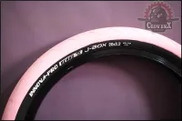 ไต้หวันหมีจักรยาน20X2.2 Bmx แรงดันสูง110psi น้ำหนักเบายางหัวล้านสีชมพูจำนวนจำกัด
