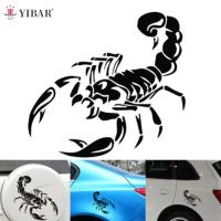 Personality Scorpion Car Sticker And Decals Reflective Laser Car Styling 3D Stickers Waterproof Sunscreen Decals  Emblems