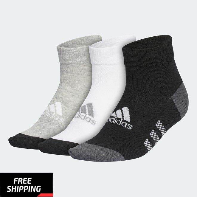 ADIDAS KIDS ANKLE SOCKS 3 PAIRS IB0338 | Lazada