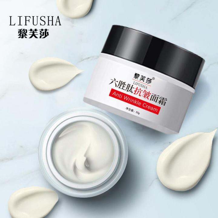 Japanese and Korean face cream Lifusa hexapeptide anti wrinkle face cream lifts, tightens