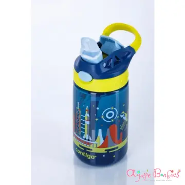 Contigo Kids 14 oz. Autoseal Technology Water Bottle 2 Pack Navy/Nectarine  Cups