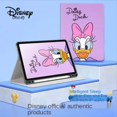 100 For Ipad Genuine Disney For Ipad Air4 10 9 Protective Cover With Pen Slot Ipad 10 2 Flip Cover Leather Case Lazada Ph