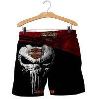 Harley-Davidson skull 3d Shorts