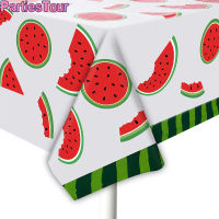 แตงโมทิ้งผ้าปูโต๊ะสำหรับหนึ่งใน Melon Party ผ้าปูโต๊ะแตงโมฤดูร้อนฮาวาย Watermelon Party Tableware Decors-Zkeir