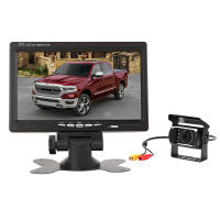 7นิ้วหน้าจอ HD Car Monitor USB TF Card เครื่องเล่นวิดีโอสำหรับย้อนกลับกล้องมองหลัง DVD Security Monitor ที่จอดรถ Assistance