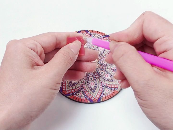 10pcs Diamond Art Coasters With Holder Scratch-resist Wear-resist