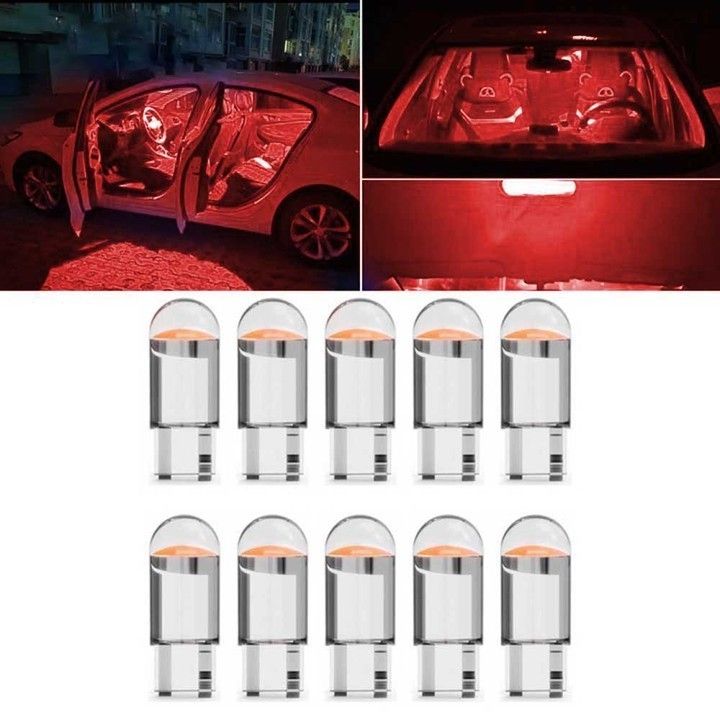 10ชิ้นหลอดไฟไฟ-led-สีแดง-dc-12v-สำหรับ-w5w-ซีนอน-canbus-sidight