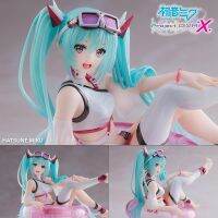 Figure ฟิกเกอร์ จากการ์ตูนเรื่อง Vocaloid Project Diva 3rd โวคาลอยด์ โปรเจกต์ดีวา Hatsune Miku ฮัตสึเนะ มิกุ ฮัทสึเนะ มิคุ นั่งห่วงยาง ชุดว่ายนํ้า นางฟ้าโวคัลลอยด์ ไอดอลสาวสุดป๊อป Aqua Float Girls Swim Suit โมเดล การ์ตูน Complete Model Cartoon Anime