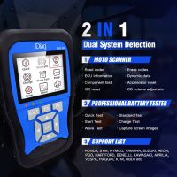 Autool 2021 JDiag M100 OBD2 การวินิจฉัยรถจักรยานยนต์ วิเคราะห์หัวฉีด เครื่องทดสอบแบตเตอรี่ CCA For Hond a and Yanmah motorcycle diagnostic scanner