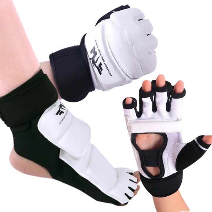 Umisu 1 Pair Taekwondo Protectors Sanda Training Match Hands Feet Guard