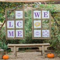 26 Pcs Reusable Hollow-out Welcome Big Letters Stencils Set Ideal for Wall Wood Door Glass Window Crafts Drop shipping