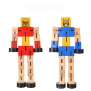 LABORA Assemble Wooden Autobot Transformation Random Color DIY Building