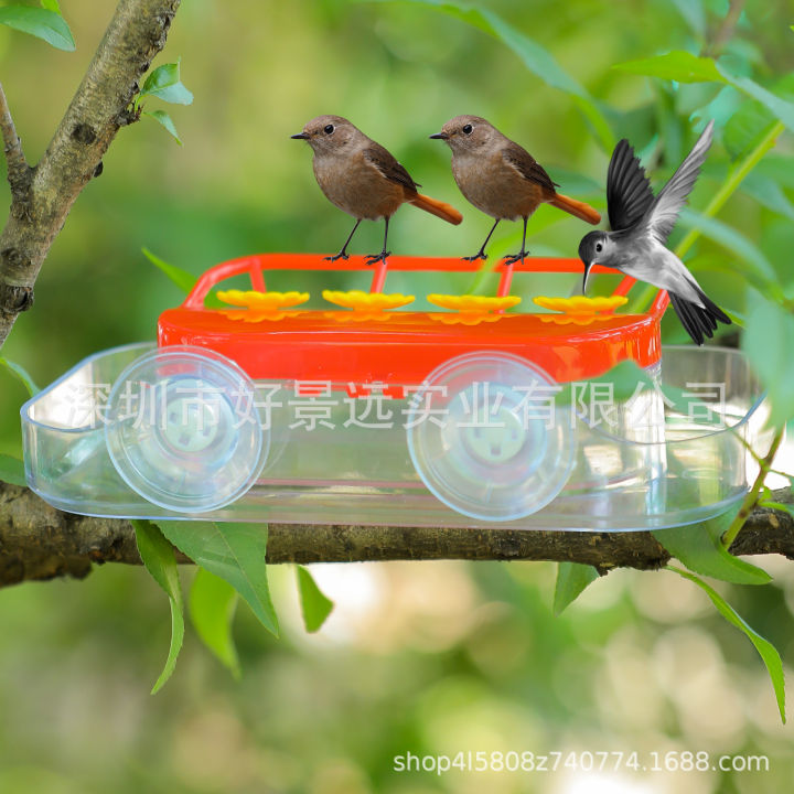 เครื่องให้อาหารนกฮัมมิงเบิร์ดหน้าต่าง-window-hummingbird-feeders-เครื่องป้อนน้ำ-hummingbird-แบบใหม่