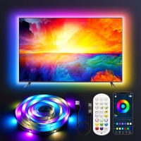 Bluetooth USB LED Strip Light RGB 5050 WS2812B Remote Control Flexible Diode Lamp Tape 5V 16 Color Desktop Festival BackLight