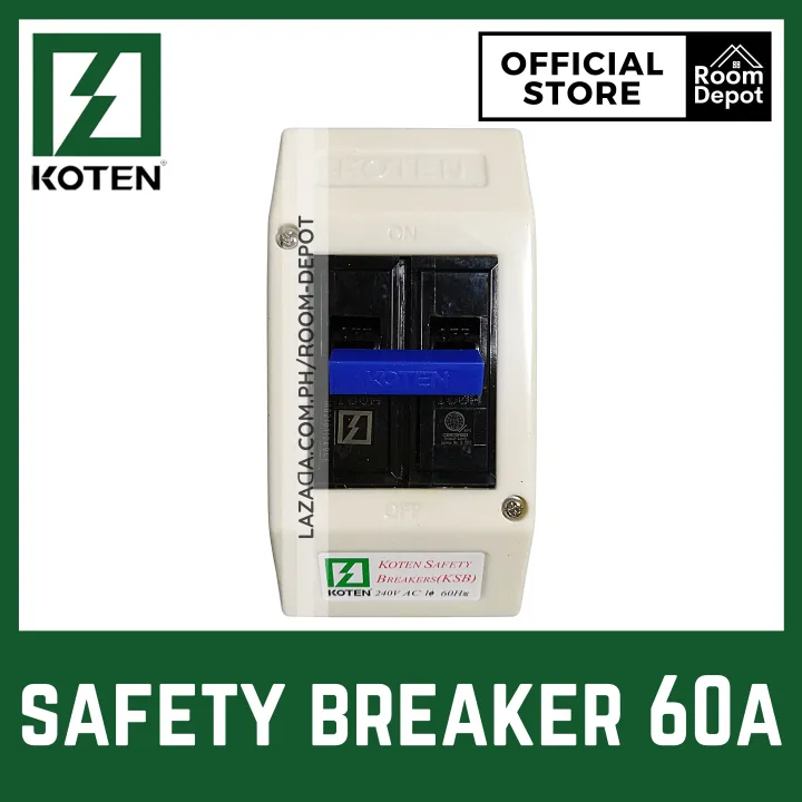 Koten Safety Breaker 60amp 2pole ( Circuit Breaker with Panel Box Set