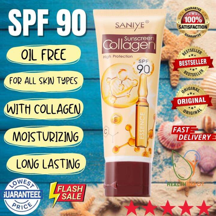 COD Collagen Sunscreen SPF 90 Whitening Sun Protection Screen Lotion ...