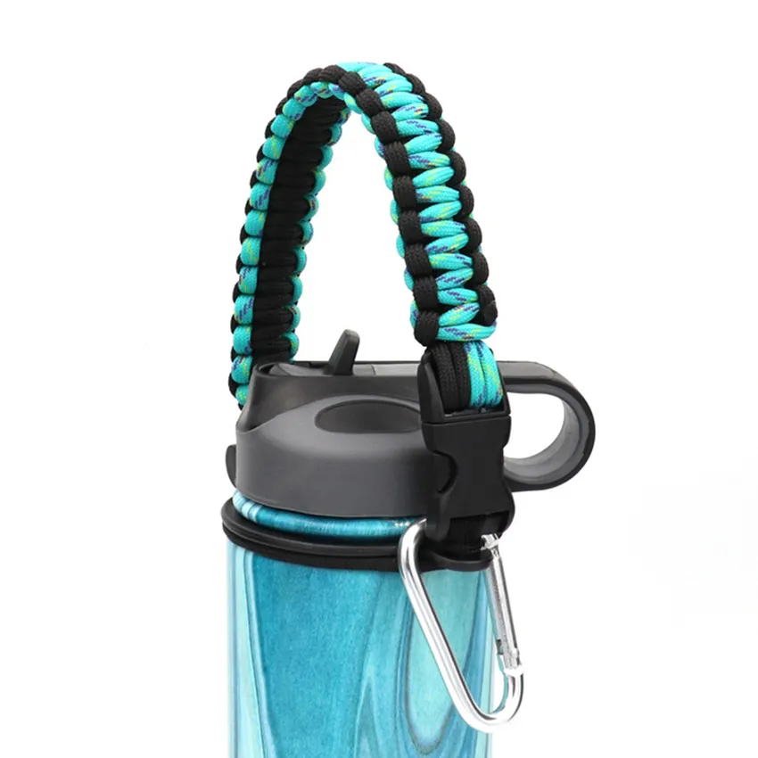 Sports Water Bottle Holder - Braided Paracord Shoulder Strap Compatible  With Hydro Flask 2.0 Wide Mouth Bottle - Perfect For Outdoor Walking,  Camping & Cycling! - Temu Belgium