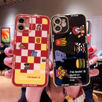 เคสนิ่มลายสก๊อตสำหรับ iPhone 14 Pro Max 13 12 11 XR 8 7 Plus SE2 XS Max Plaid Big Mac รวยเคลือบผิวเรียบสะท้อนแสง