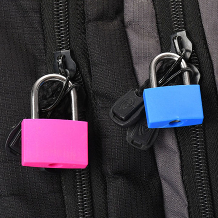 กุญแจคล้องกระเป๋าไดอารี่2ใบพร้อมกระเป๋าเดินทางตกแต่งพลาสติกสีกุญแจมินิเหล็ก