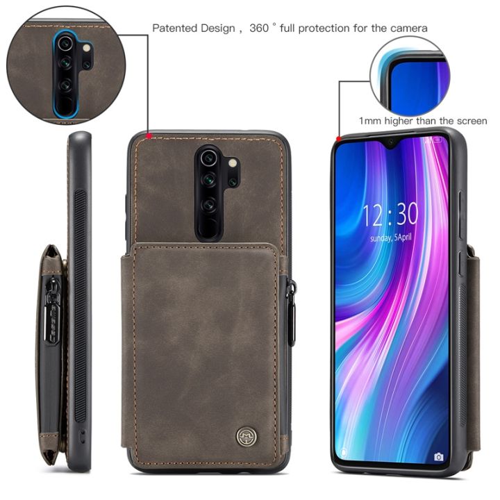 multi-card-holder-cards-slot-leather-case-for-xiaomi-redmi-note-8-pro-wallet-multi-function-zipper-back-bag-cover