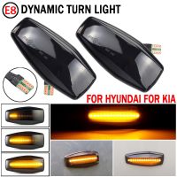 2Pcs Side Marker Light Dynamic LED Turn Signal Indicator Blinker For Hyundai Elantra Getz Sonata XG Terracan Tucson i10 Coupe