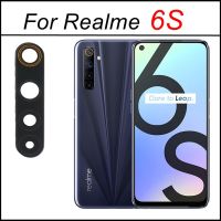 กระจกกล้องถ่ายรูปหลังด้านหลังสำหรับ Realme 6/6i/6S/6กล้องมืออาชีพเลนส์กระจกกระจกกล้องถ่ายรูปอะไหล่ที่เปลี่ยนฝาครอบด้วยเทปกาว