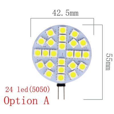 1W ถึง5W G4 Led 5050 Smd 180องศาสีขาวอบอุ่นมารีนแคมเปอร์หลอดไฟหลอดไฟ Rv Dc 12V 6/9/12/24ชิปจัดส่งฟรี