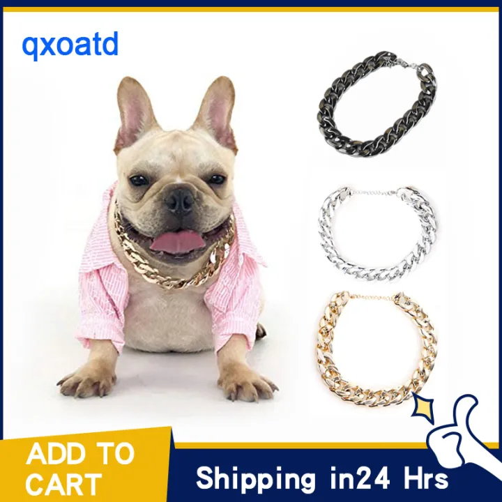Gold chain for american bully Collar Puppy Fashion Pitbull Dog Gold
