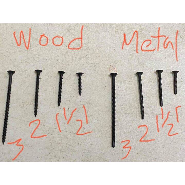 Gypsum board Drywall sold per 10pcs Black Screw wood metal self drill for boral hardiflex 1 2