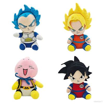 Dragon Ball Super Plush Dolls Gift For Kids Majin Buu Super Saiyan Son Goku Blue Vegeta Stuffed Toys For Kids