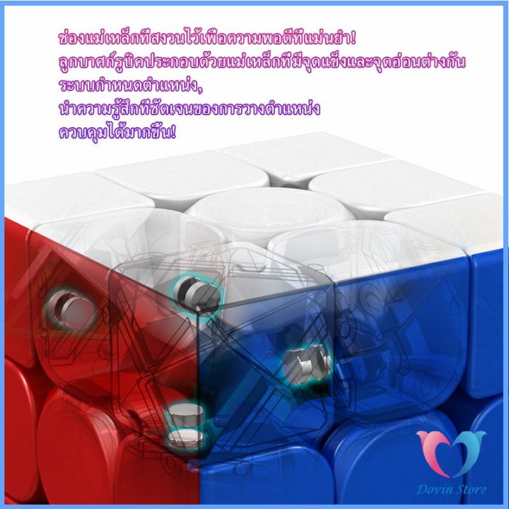 รูบิคแม่เหล็ก-ความเร็ว-3x3x3-รูบิคส์คิวบ์-ขั้นเทพ-rs3m-rubiks-cube-dovin-store