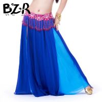 hot【DT】 Belly Costume Skirt 2 side slit Bellydance Performance Wear free size