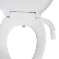 Ultra-Slim Toilet Seat Attachment Adjustable Water Pressure Bidet Non-Electric Dual Nozzle