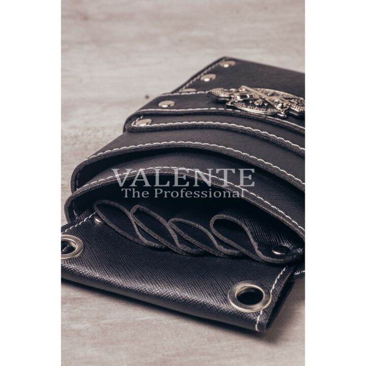 valente-scissors-bag-วาเลนเต้-กระเป๋าใส่กรรไกร-สีดำ-มีสายคาดเอว-รุ่น-hl-923