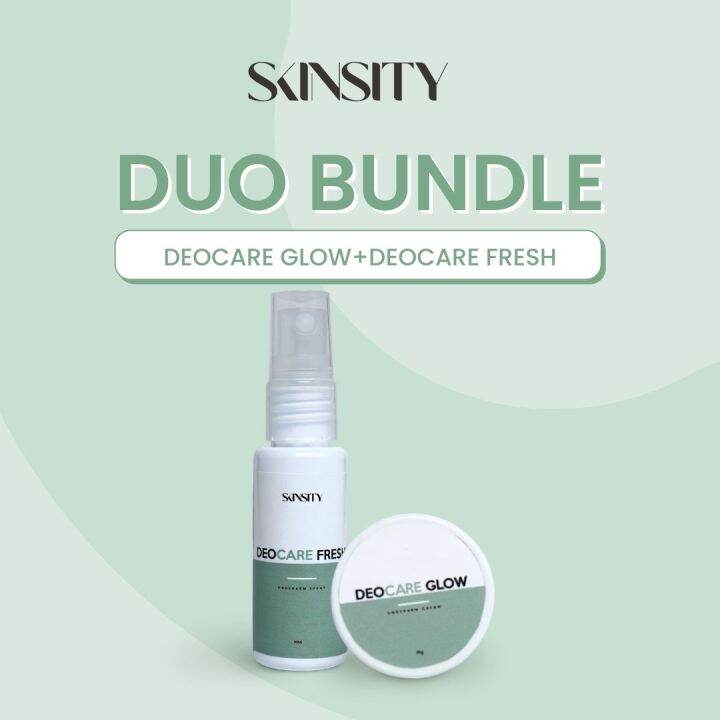 Skinsity Deocare Fresh 50mL & Deocare Glow 15G (Bundled) Whitening