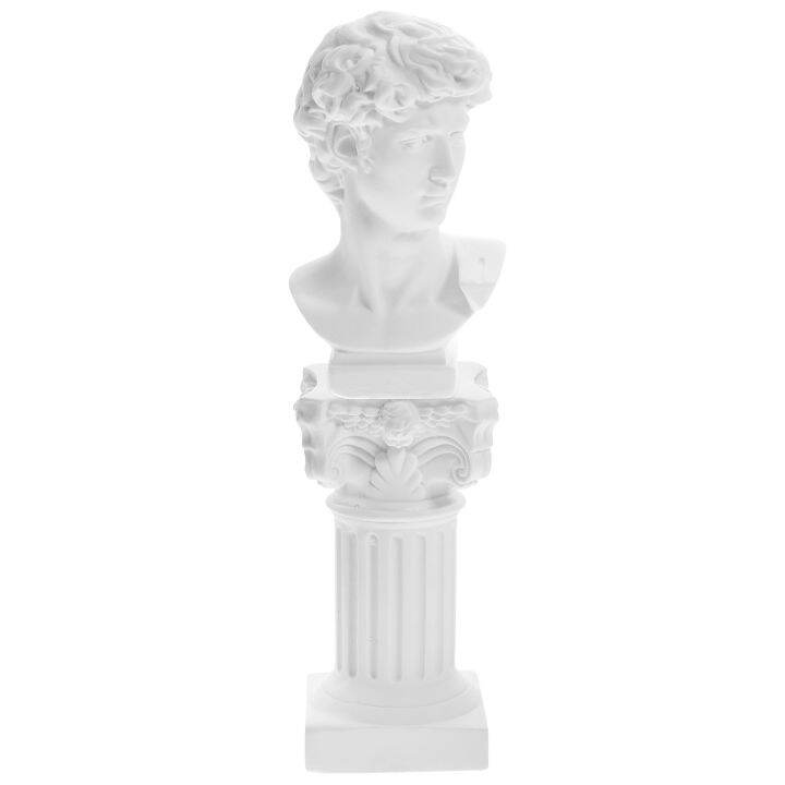 Sculptures Figurines Roman Pillar Plinth Greek Decor Greek Bust Portraits David Bust Sculpture