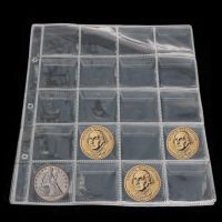 ₪ Plastic 20 Pockets Classic Coin Holders Sheets For Storage Collection Album Pockets Coin Storage Bag Coin Purses Organizer Gifts