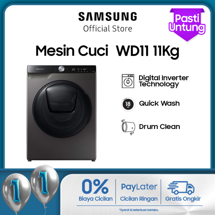 Samsung Mesin Cuci Front Load Washer + Dryer Dengan Ecobubble™, 4 ...