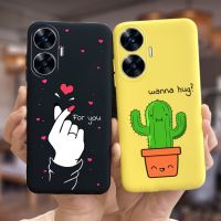 สำหรับ Realme Narzo เคส N55 6.72 ฝาปิดเพ้นท์สีลูกกวาดน่ารักเคสโทรศัพท์ซิลิโคนนิ่มสำหรับ Realme Narzo N55และ55 NarzoN55เคส