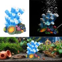 Aquarium landscaping oxygenation decoration bubble stone simulation coral anemone shell volcano simulation reef conch ornament