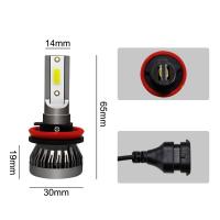 2ชิ้น H11 LED ไฟหน้าแปลงซังหลอดไฟ120วัตต์26000LM สีขาวพลังงานสูง6000พัน