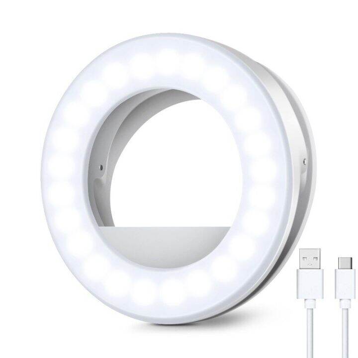 ring-light-phone-selfie-stick-led-clip-on-rechargeable-round-lamp-live-stream-for-smartphone-laptop-ipad-ipone-phone-camera-flash-lights