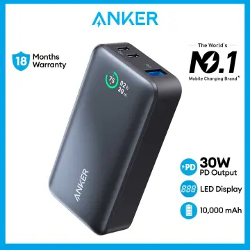 Anker Powerbank Fast Charging Power Bank PowerCore PowerBank 10000mah 30W  Portable Charger USB C PD (A1256)
