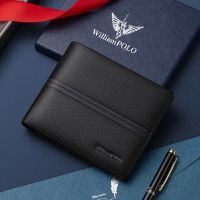 POLO Wallet Short Wallet Men New Ultra-thin Real Leather Wallet 保罗男士钱包新款超薄真牛皮钱包