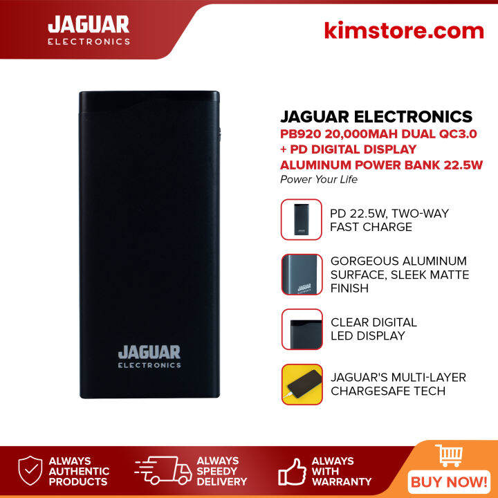 KIMSTORE Jaguar Electronics PB920 20000mAh Power Bank Original Brand ...